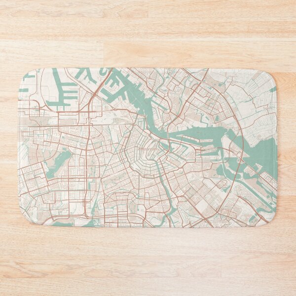 Item preview, Amsterdam, Netherlands Map (Theme 2) designed and sold by Mapnify.