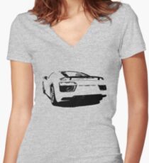 audi r8, r8 v10 Women's Fitted V-Neck T-Shirt
