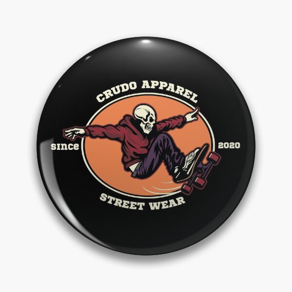 Item preview, Crudo Skeleton Skateboarder Skater designed and sold by CrudoMerch.