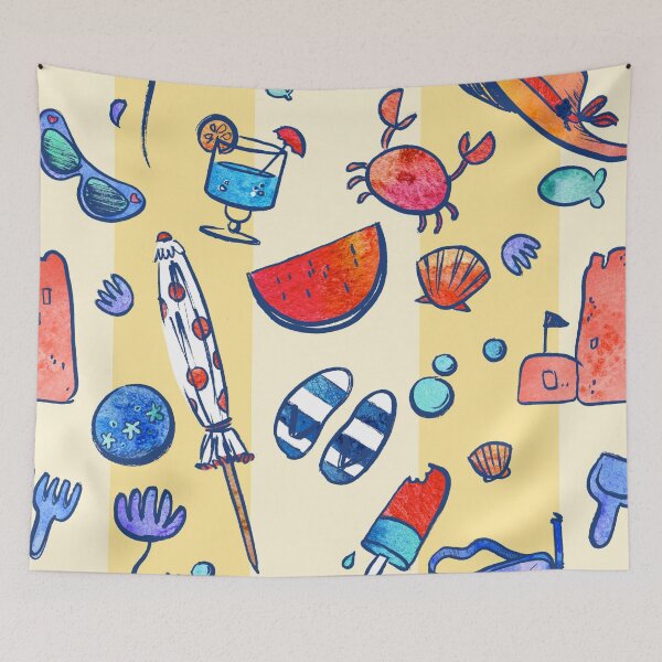Item preview, Summer Beach Pattern designed and sold by SwePattern.