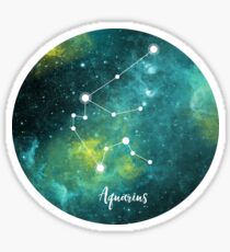 Aquarius Zodiac Sign, January 20 - February 18 Sticker