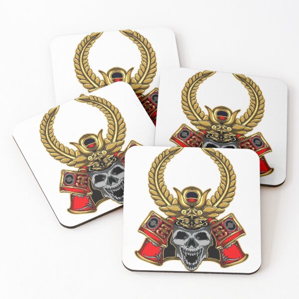 Item preview, Ornate Samurai Skull designed and sold by JTS STORE.