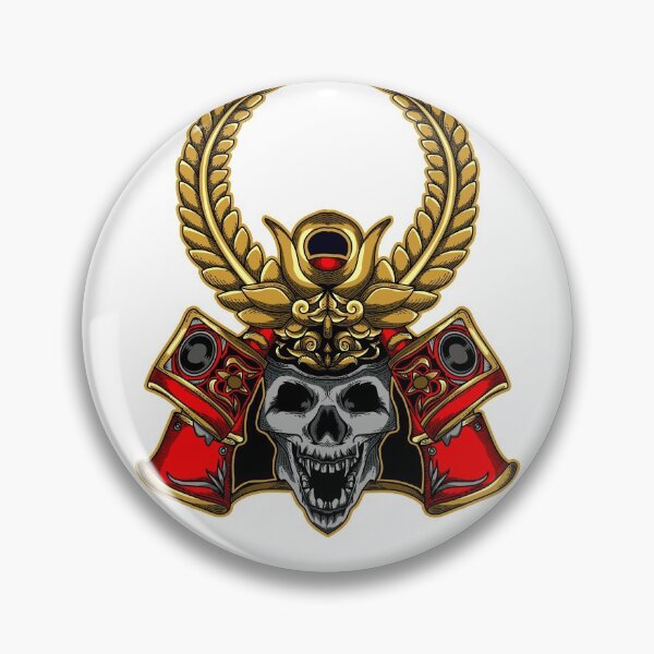 Item preview, Ornate Samurai Skull designed and sold by JTS STORE.