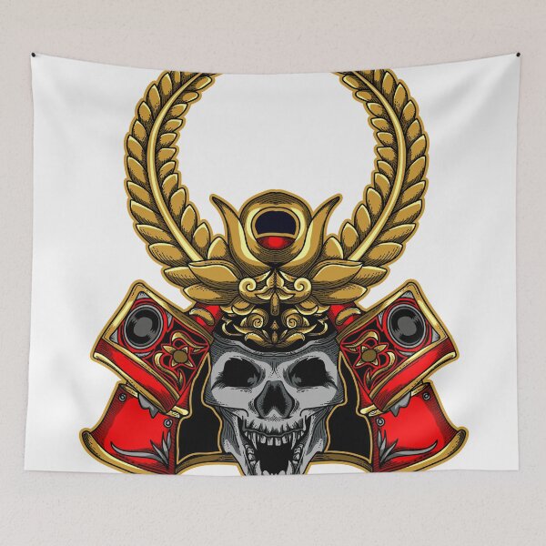 Item preview, Ornate Samurai Skull designed and sold by JTS STORE.