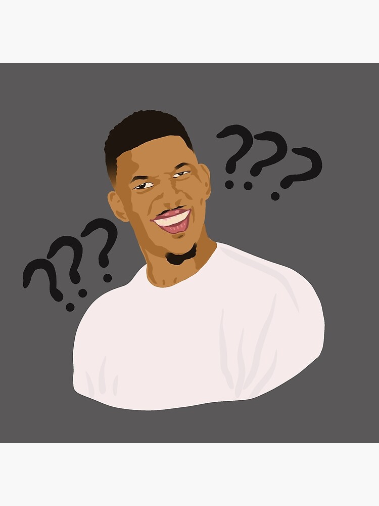 Confused Black Guy Meme Greeting Card By Papermagus Redbubble