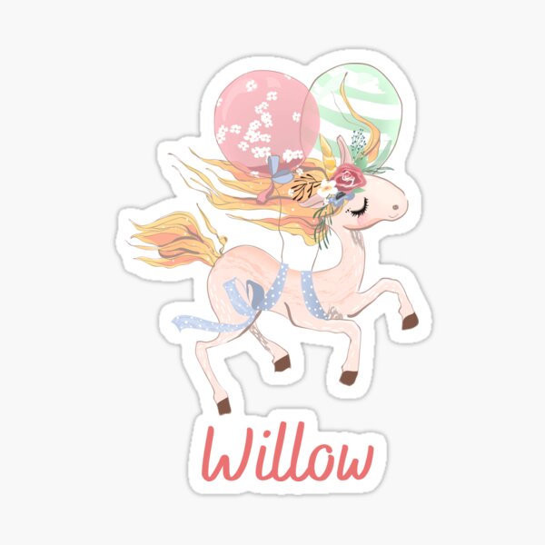 Artikel-Vorschau von Willow Carrousel Horse Girls Name, designt und verkauft von melbournegirl.