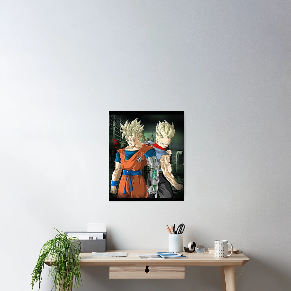 Future Trunks ssj2 and future Gohan cyborg Drago ball super Classic  TShirt216 | Photographic Print