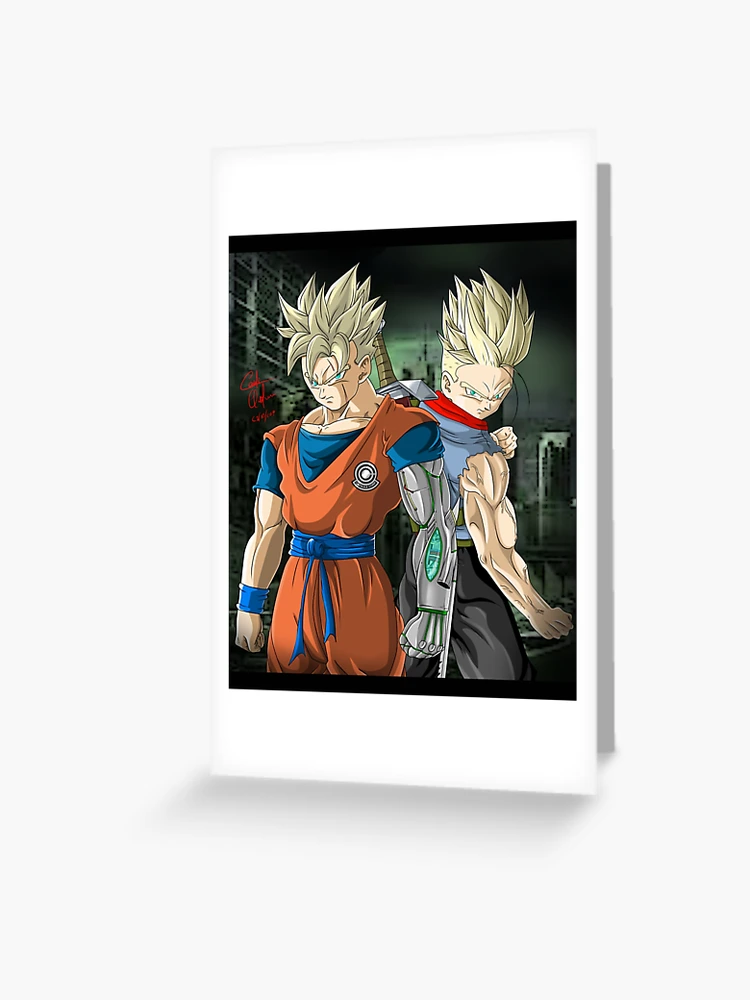 Future Trunks ssj2 and future Gohan cyborg Drago ball super Classic  TShirt216 | Photographic Print