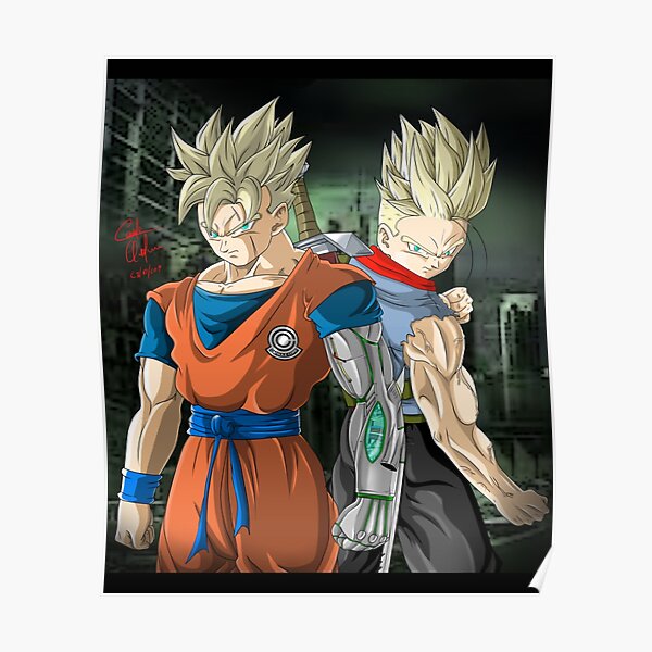 Poster Super Saiyan Trunks Redbubble