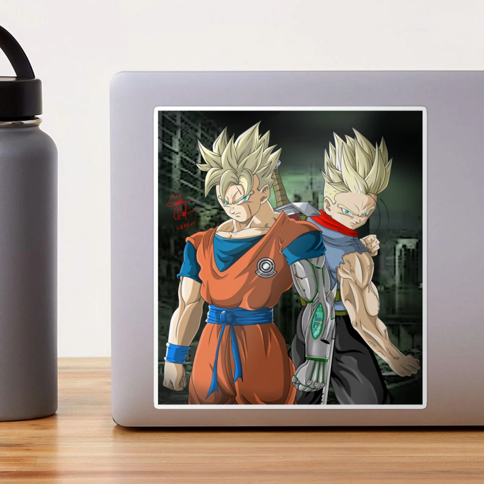 Future Trunks ssj2 and future Gohan cyborg Drago ball super Classic  TShirt216 | Photographic Print