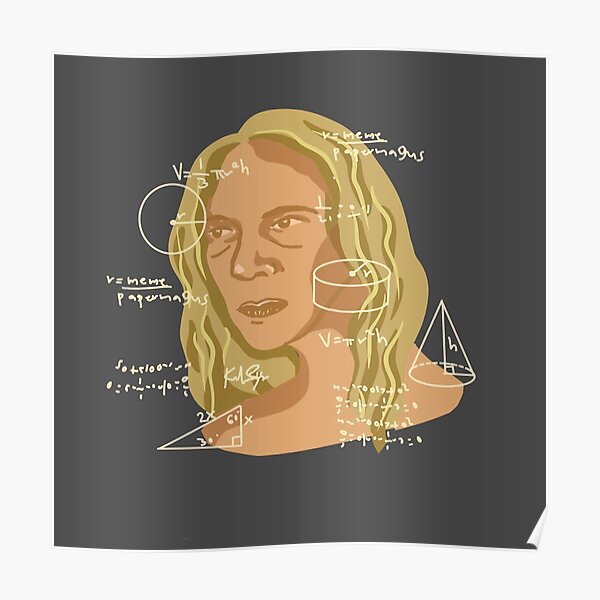 "Confused Math Lady Meme" Poster for Sale by PaperMagus Redbubble