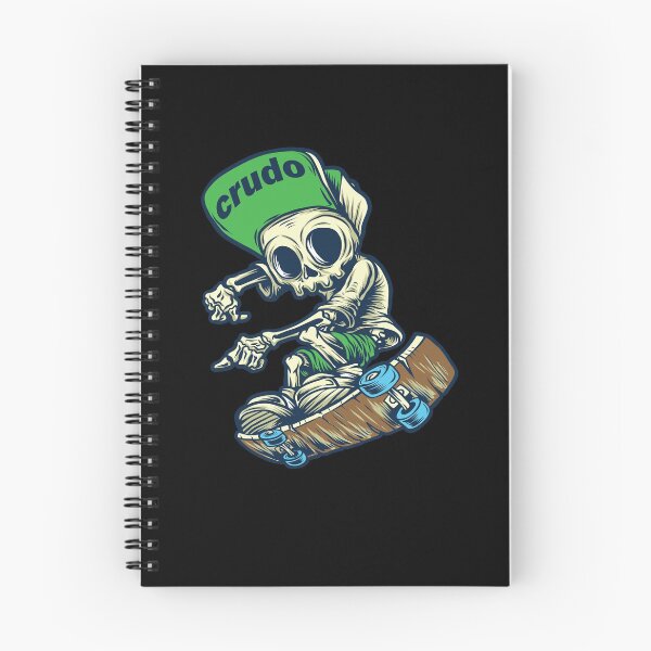 Item preview, Gorra verde Crudo Skater Skateboarder Skeleton designed and sold by CrudoMerch.