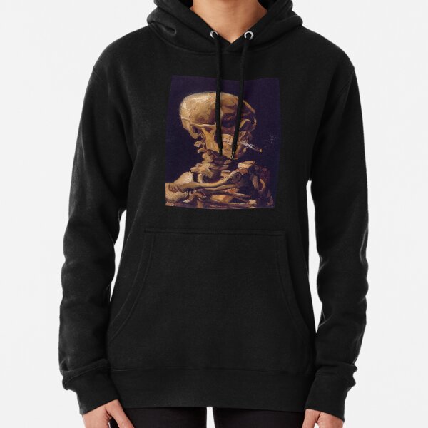 Vincent Van Gogh's 'Skull with a Burning Cigarette' Pullover Hoodie