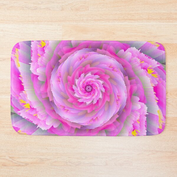 Item preview, pink vortex flower mandala designed and sold by haroulita.