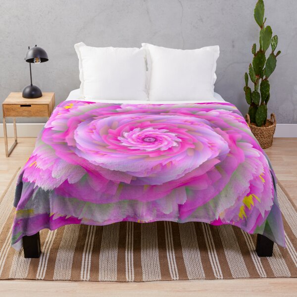 Artikelvorschau, rosa Wirbelblumenmandala entworfen und verkauft von haroulita.