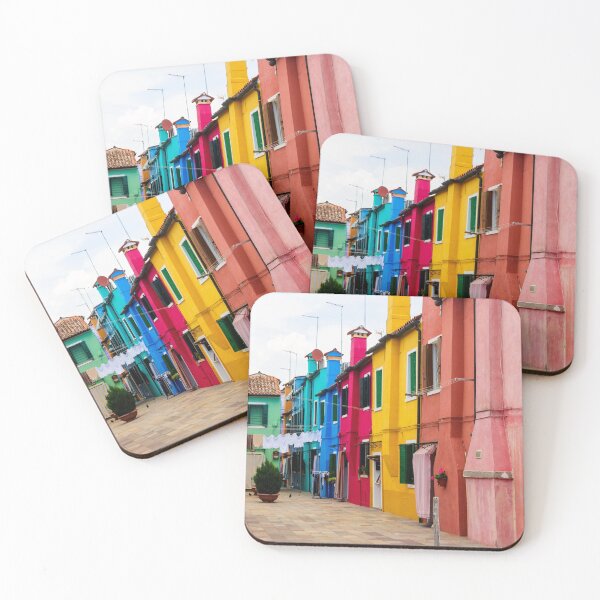 Item preview, Colorful streets and houses in Burano designed and sold by pietrofoto.