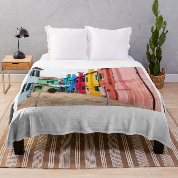 Item preview, Colorful streets and houses in Burano designed and sold by pietrofoto.