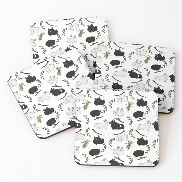Item preview, White & black chinchilla patern designed and sold by Kristoffersson.