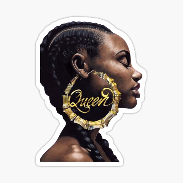 Item preview, Black Queen Sticker designed and sold by boopsblunt.