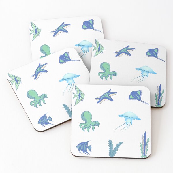 Item preview, aquatic life sticker pack designed and sold by Ashi17.