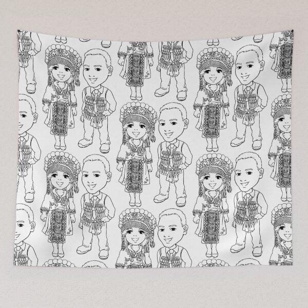 Item preview, Hmong Women Hmong Men Happy Couple designed and sold by HmongDesignsByM.