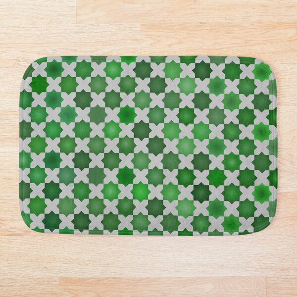Item preview, Green Moroccan Pattern Print on designed and sold by LaBoutiquo.