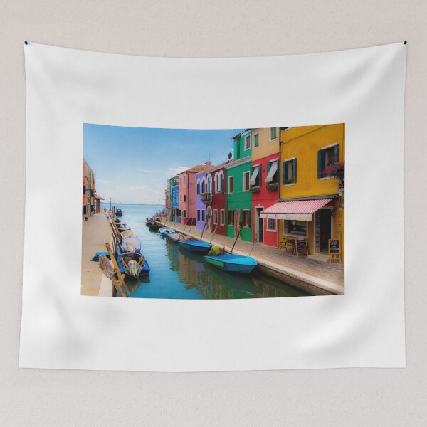 Item preview, Colorful houses in Burano designed and sold by pietrofoto.