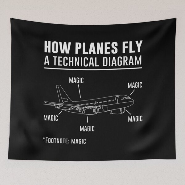 Item preview, Aviation Lover T-ShirtHow Planes Fly Magic  designed and sold by MachiObina.