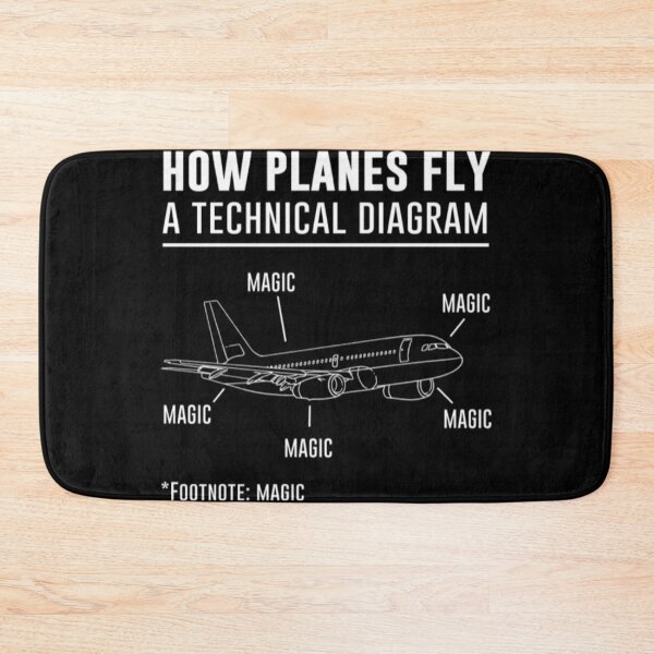 Item preview, Aviation Lover T-ShirtHow Planes Fly Magic  designed and sold by MachiObina.