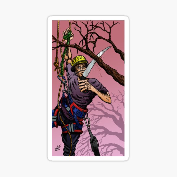 "Tree Surgeon" Sticker for Sale by matjackson Redbubble