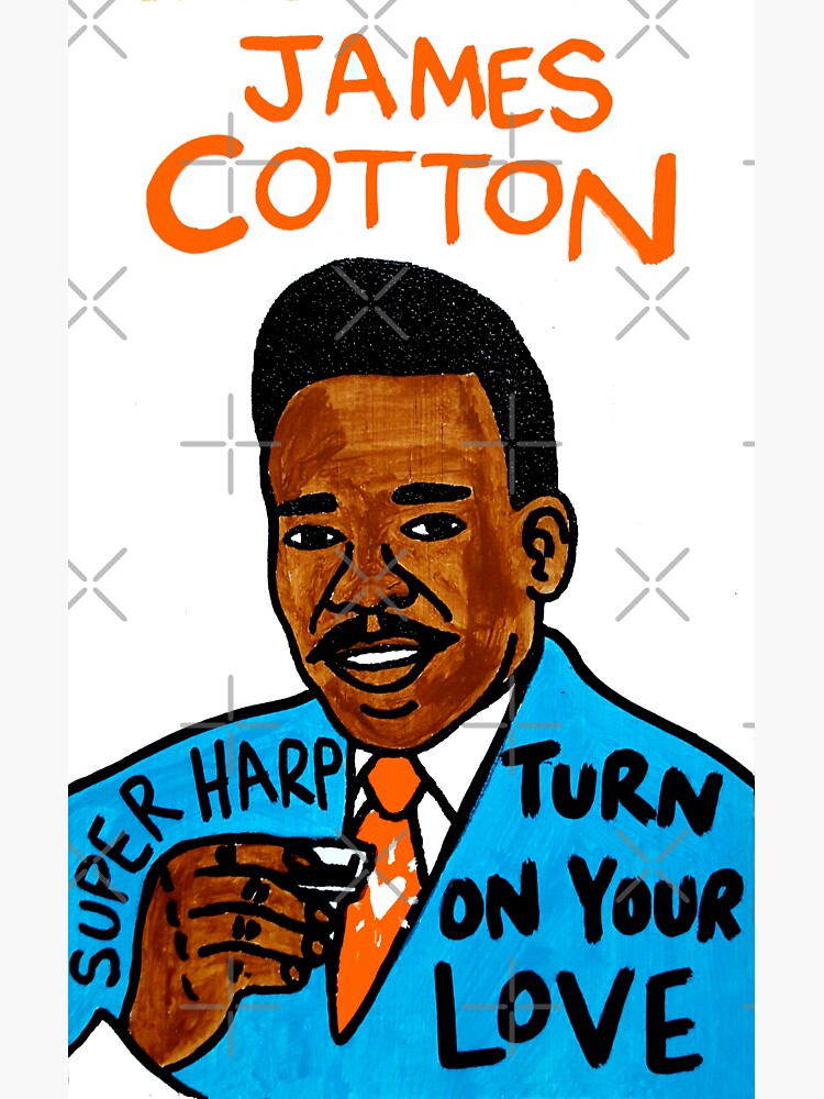 James Cotton Blues Folk Art by krusefolkart