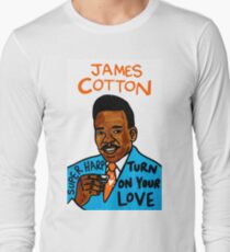 James Cotton Blues Folk Art Long Sleeve T-Shirt