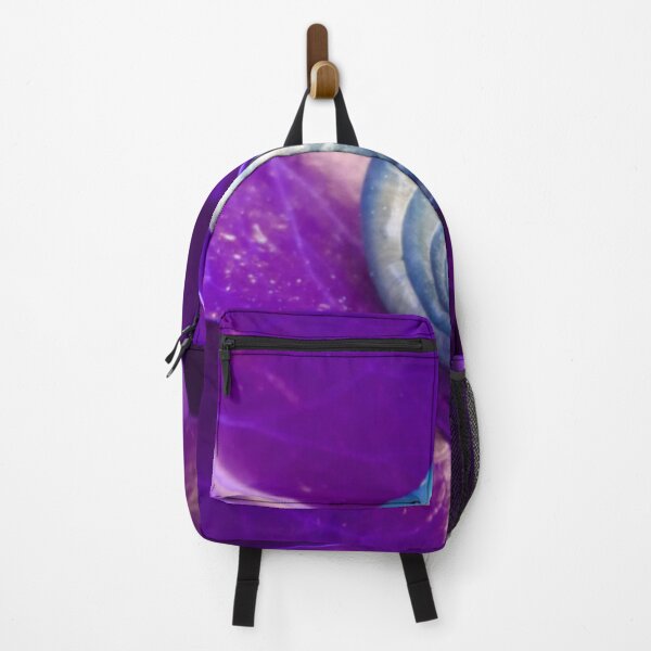Item preview, Spiral Blue Snail Shell on a Purple Leaf designed and sold by hearthearts.