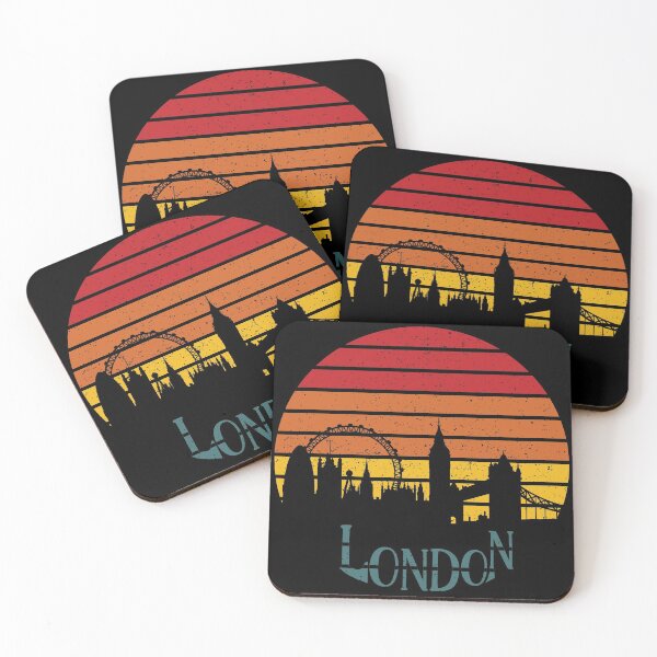 Item preview, Distressed Vintage Sunset With London Skyline designed and sold by Primroaddesigns.