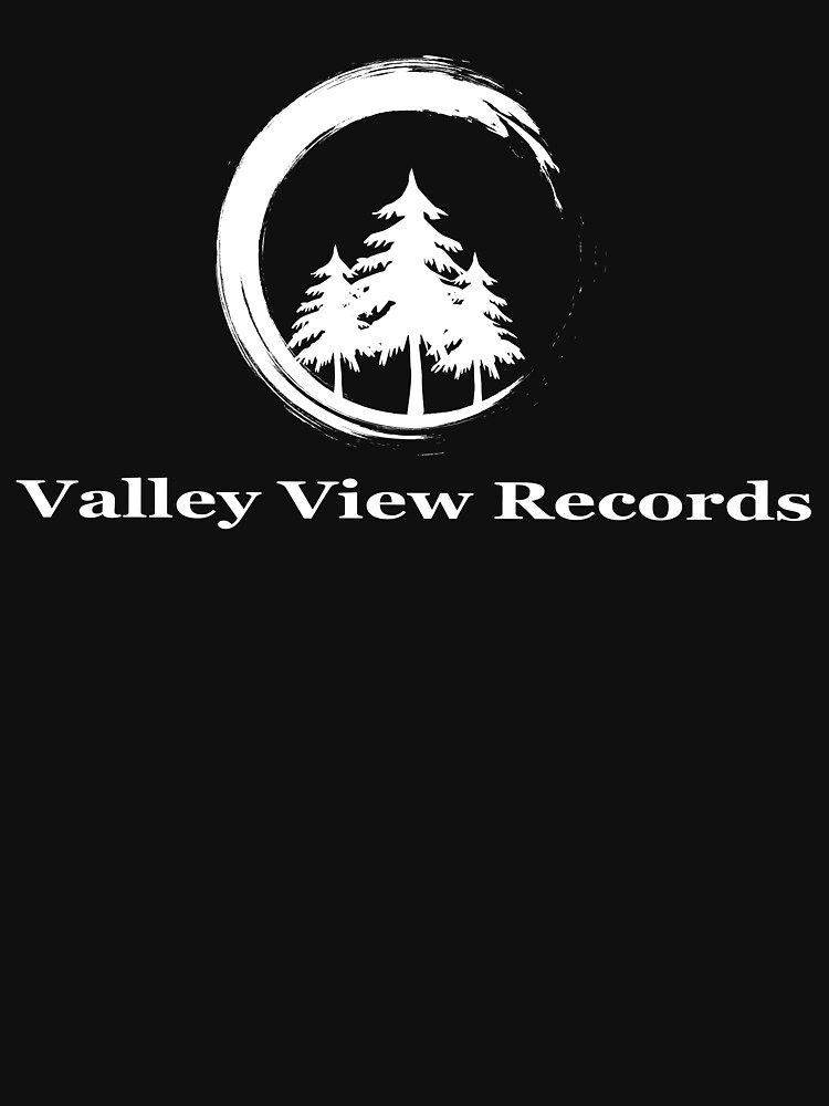 Valley View Records Label Large White by CFPopaDesigns