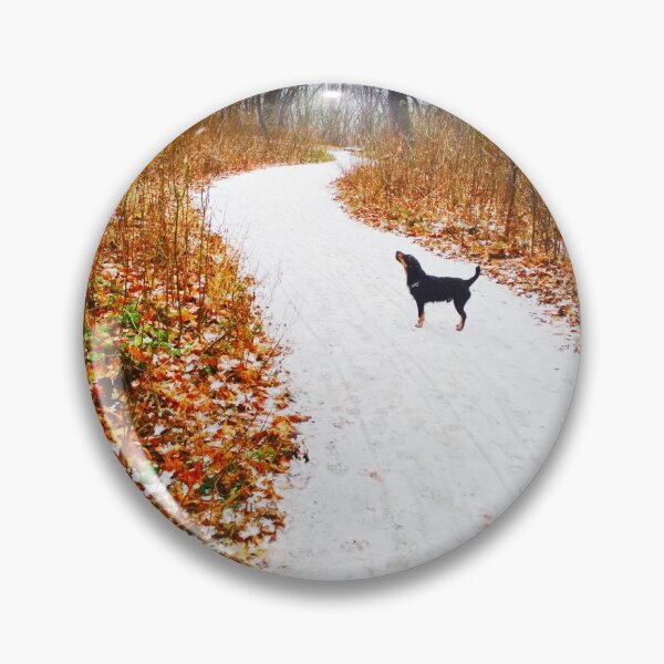 Item preview, Snowy way through a bright forest designed and sold by helenkaiy.