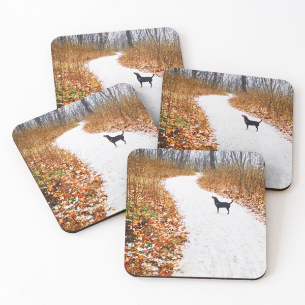 Item preview, Snowy way through a bright forest designed and sold by helenkaiy.