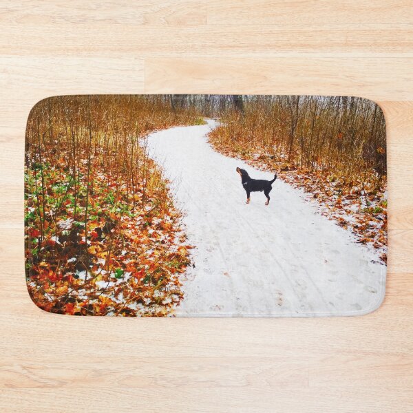 Item preview, Snowy way through a bright forest designed and sold by helenkaiy.