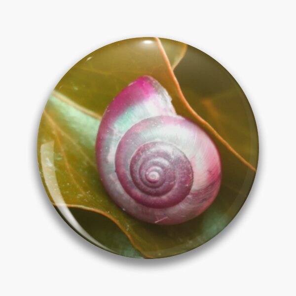Item preview, Spiral Red Snail Shell on a Golden Leaf designed and sold by hearthearts.