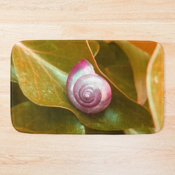 Item preview, Spiral Red Snail Shell on a Golden Leaf designed and sold by hearthearts.