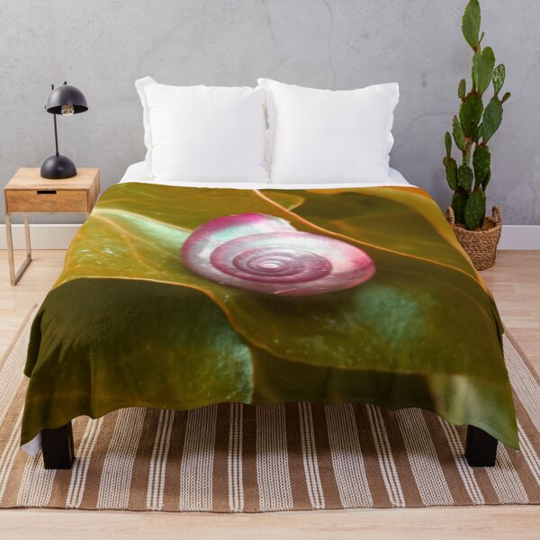 Item preview, Spiral Red Snail Shell on a Golden Leaf designed and sold by hearthearts.