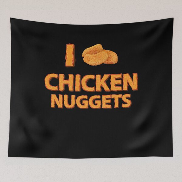 Item preview, I love Chicken Nuggets Funny Fast food lover gift designed and sold by xtocky.