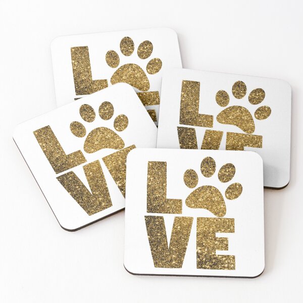 Item preview, Golden glitter Cat paw love  designed and sold by vishal100ni.