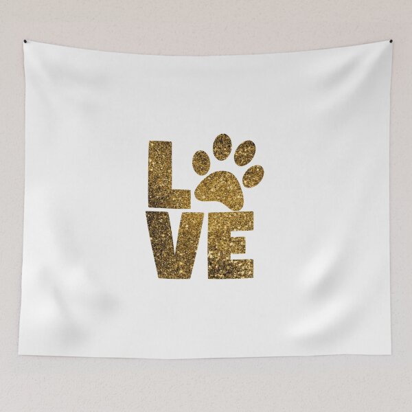 Item preview, Golden glitter Cat paw love  designed and sold by vishal100ni.