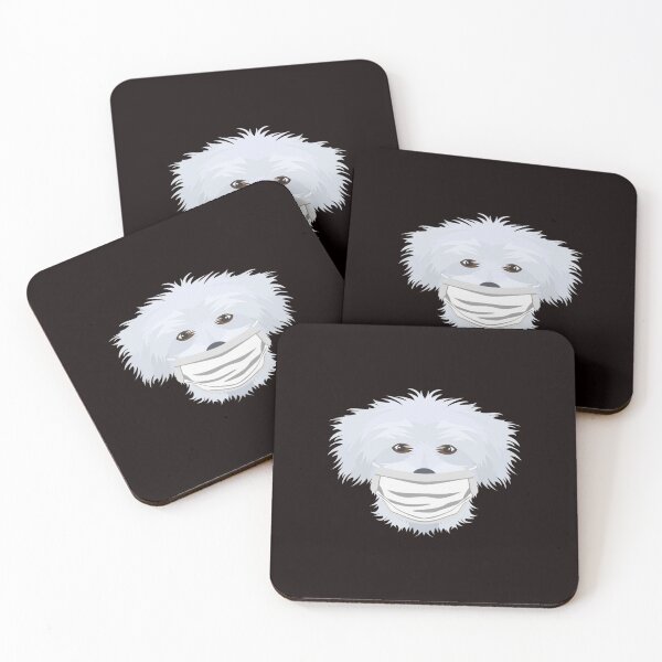 Item preview, Dog Maltese with respirator designed and sold by MarleneYost.