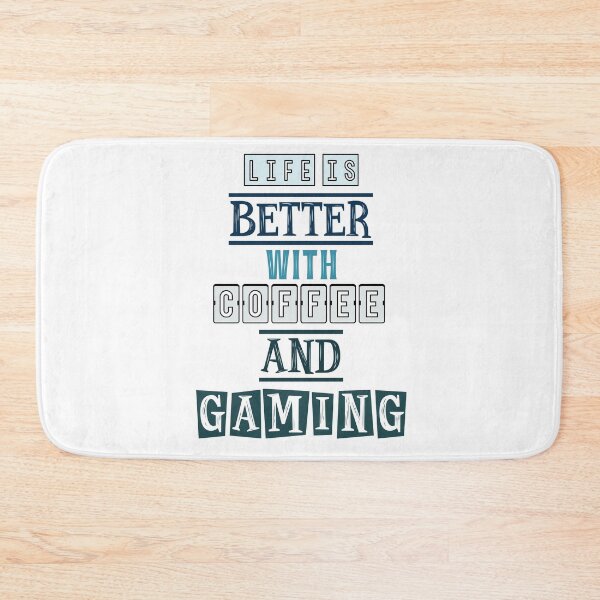 Item preview, Life is better with coffee and gaming 1 designed and sold by Mandala & More.