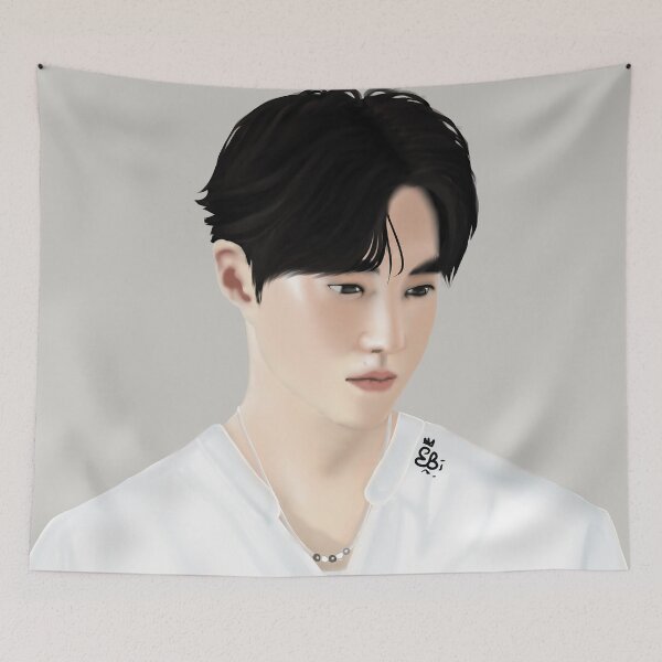 Item preview, EXO Suho Leader Lets Love Kpop Digital Fan Art designed and sold by rubellitesky.