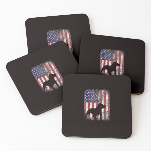 Item preview, Pitbull American Flag USA Patriotic Dog Gift designed and sold by HansShields.
