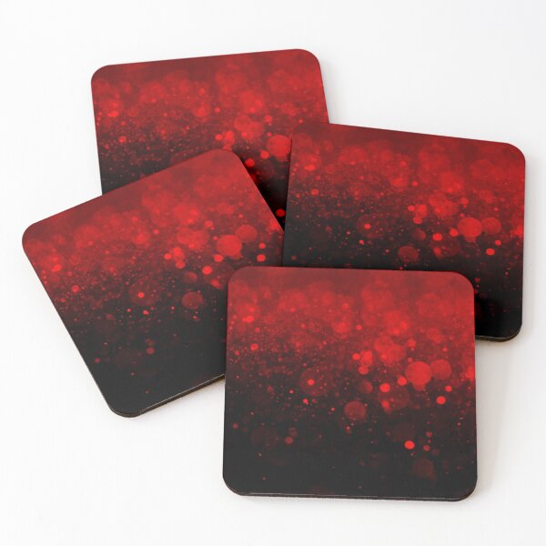 Item preview, Abstract electric red shiny lights on black background II designed and sold by fowons.