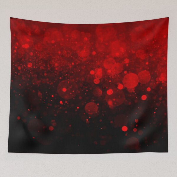 Item preview, Abstract electric red shiny lights on black background II designed and sold by fowons.